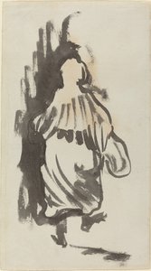 Figura ambulante vista por trás de Edouard Vuillard