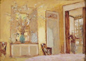 Mulher num interior, Madame Hessel em Les Clayes de Edouard Vuillard