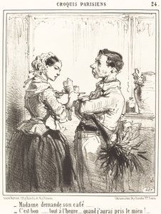 Madame pede seu café