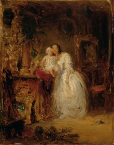 Esposa e filha do artista
