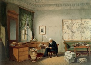 Barão Alexander von Humboldt (1769-1859) em seu estudo