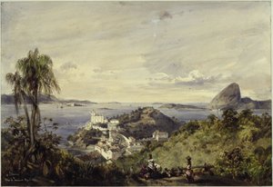 Baía do Rio de Janeiro com o Corcovado