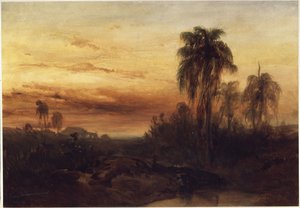 Rio de Janeiro ao pôr do sol de Eduard Hildebrandt