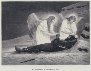 A Morte de Tannhauser (gravura) de Eduard Kaempffer
