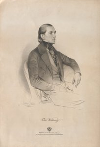 Retrato do pianista e compositor Rudolf Heinrich Willmers 1821-1878, 1849.