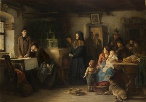 Os refugiados que chegaram de Eduard Kurzbauer