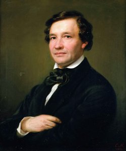 Retrato do pianista e compositor Wilhelm Taubert 1811-1891, 1862.