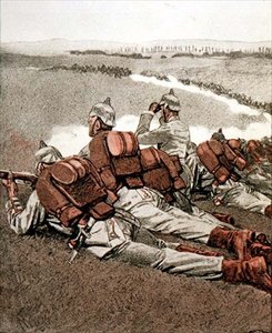 Perto de Dieuze, ilustração de uma revista alemã, 