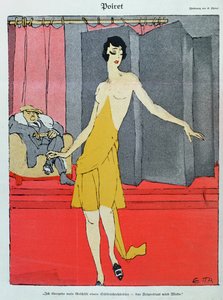 No Couturier, um modelo com Paul Poiret (1879-1944) de 