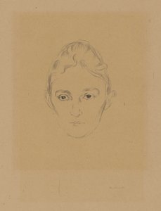 Da pasta «Da casa de Max Linde»: Marie Linde de Edvard Munch
