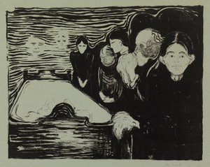Ao lado do leito de morte de Edvard Munch