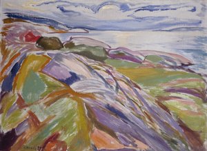 Paisagem costeira, Hvitsten de Edvard Munch
