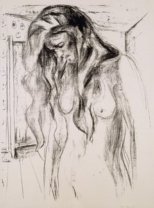 Menina chorando; Menina chorando de Edvard Munch