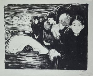 Agonia da morte de Edvard Munch
