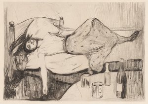 O dia seguinte. 1894 de Edvard Munch