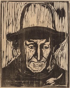 O velho pescador. 1897 de Edvard Munch