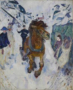 Cavalo a galope de Edvard Munch