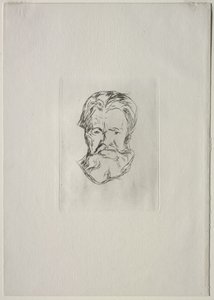 Cabeça de um homem de Edvard Munch