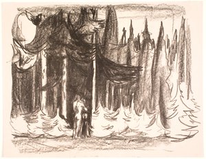 Na floresta de Edvard Munch