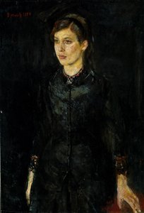 Inger Munch em Preto de Edvard Munch