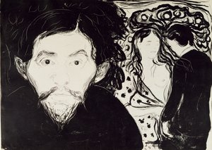 Ciúme, 1896 de Edvard Munch