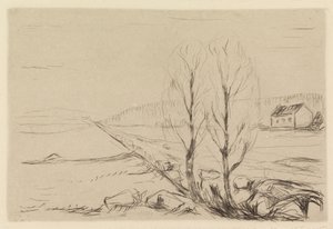 Duas árvores de Edvard Munch