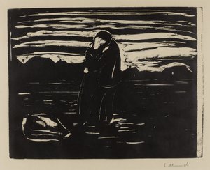 Beijo no campo, 1905 de Edvard Munch