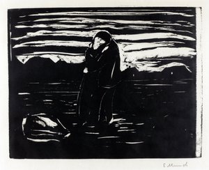 "Kiss in the Field" Impressão de Edvard Munch (1863-1944) de Edvard Munch