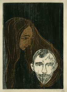 Cabeça de homem com cabelo de mulher de Edvard Munch
