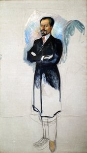 Retrato de Ernest Thiel 1859-1947 de Edvard Munch