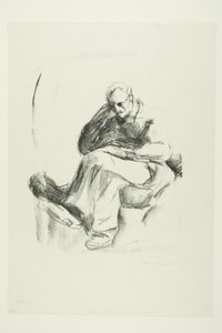 Homem sentado de Edvard Munch