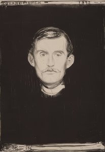 Auto-retrato. 1895 de Edvard Munch