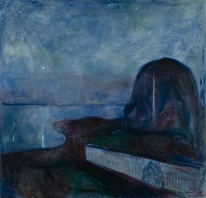 Noite Estrelada de Edvard Munch