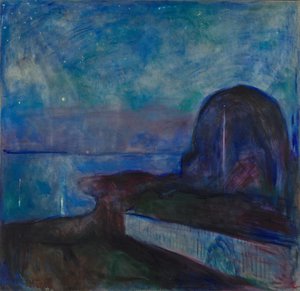 Noite Estrelada de Edvard Munch