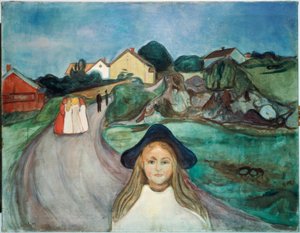 Rua em Asgardstrand de Edvard Munch