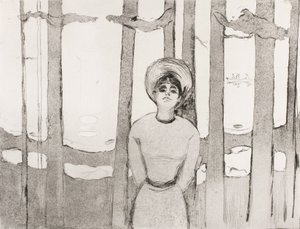 Noite de verão, a voz, 1894 de Edvard Munch