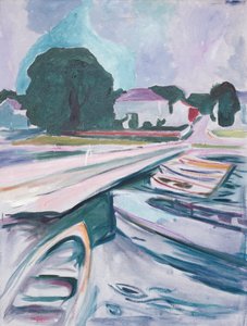 A ponte em Aasgaardstrand de Edvard Munch