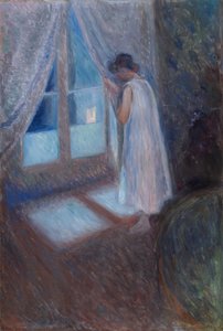 A rapariga à janela de Edvard Munch