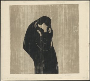 O beijo IV de Edvard Munch