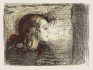 A criança doente I de Edvard Munch