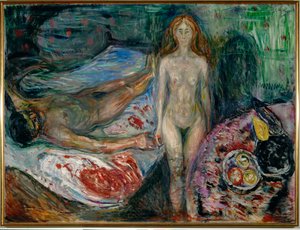 A morte de Marat de Edvard Munch