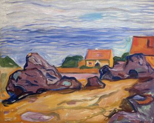 Duas casas em Borre de Edvard Munch