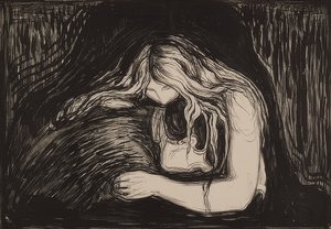 Vampiro II. 1895-1902 de Edvard Munch