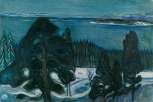 Noite de inverno de Edvard Munch