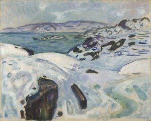 Inverno no fiorde de Edvard Munch