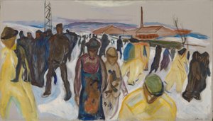 Trabalhadores que regressam a casa de Edvard Munch