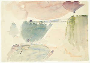 Estudo de cores para a imagem Langelinie de Edvard Weie
