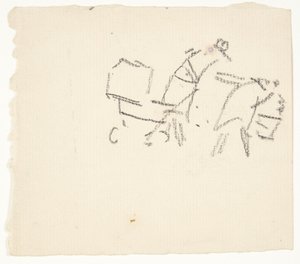 Estudos de figuras para a imagem de Langelinje de Edvard Weie