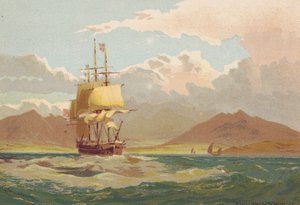 Ao largo da ilha de Arran (litografia a cores)