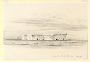 Um Berg no Pack, Ross Sea, 1910 de Edward Adrian Wilson